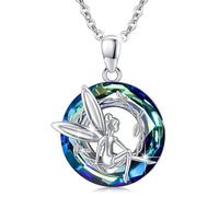 ZIAFRPN Meravigliosa Collana con Ciondolo Fata con Strass Squisiti Accessori per Gioielli da Donna Regali per Le Vacanze Regali per L'Amore degli Amanti