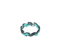 ZIAFRPN Moda Blu Verde Luce Luminosa Stella Anello Glow in Dark Fluorescent Cuore Anello Donne Uomini Coppia Regolabile Anelli da Dito Gioielli
