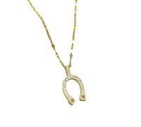 ZIAFRPN Moda Carino nicchia Collana a Ferro di Cavallo retrò personalità Design Selvaggio clavicola Catena Ciondolo per Il Regalo della Ragazza fortunata