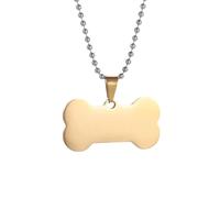 ZIAFRPN Moda Cartoon Anime Dog Bone Ciondolo Collana per Uomo Donna Hip Hop Cool Accessori per Animali Domestici congratulazioni Regali