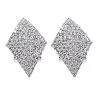 ZIAFRPN Moda Contratto Orecchini da Donna Geometrico A Forma Cubica Orecchini Bling Bling Squisiti Gioielli Femminili Moderni