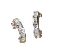 ZIAFRPN Moda Contratto Una Linea Orecchini Completo Geometrico Cubico Semplice Elegante Uso Quotidiano Donne Orecchini Gioielli