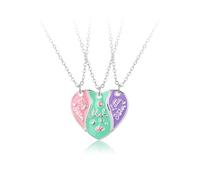 ZIAFRPN Moda di Lusso Festa della Mamma Collana Cartoon Love Ciondolo Magnetico Grande Sorella Mamma Sorellina Genitore-Figlio Collana Gioielli