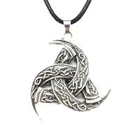 ZIAFRPN Moda Norse Dio Corno di Nodo Pendente Vichingo Maschio Collana Cornuto Triskelion Simbolo Talismano Amuleto prezzie
