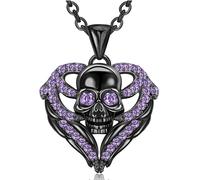 ZIAFRPN Moda Reddito Cuore Cranio Pendente Collana Signore Fascino Splendidi Gioielli Compleanno Festa della Mamma Regalo