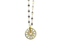 ZIAFRPN Moda Rotondo Girevole Collana Classico Vintage Mulino A Vento Pendente personalità Versatile Clavicola Catena Regalo del Partito