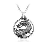 ZIAFRPN Moda Vintage Charm Game Mortal Kombat Collana Drago Totem Collana Titolare Regalo per Uomo Accessori