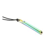 ZIAFRPN Moda Yoga Meditazione Coppia Pendenti Mindfulness Fischietto Regolazione Respirazione Alleviare Lo Stress Collana in Acciaio Inox