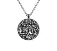 ZIAFRPN Morte Dio Anubi Ciondolo Collana Piramidi Egiziane Amuleto Collana per Uomo Donna Gioielli Vintage