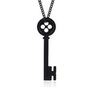 ZIAFRPN Movie Coraline Pulsante Nero Chiave della Porta Segreta Pendente Collane Accessori Cosplay