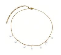 ZIAFRPN Nappa Barocco Collane di Perle per Le Donne di Moda Vintage Perla Girocollo Gioielli Insegnante Regali