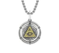 ZIAFRPN Occhio di Horus Collana Malocchio Ciondolo Antico Egitto Protezione Collana Gioielli Regalo Uomini e Donne Amuleti Spirituali congratulazioni regali