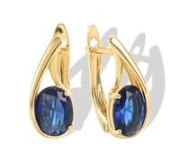 ZIAFRPN Orecchini a Cerchio Blu Nobile per Signora Colore Oro Moda Design contratto Orecchini Piercing da Donna Gioielli Eleganti per Feste