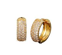 ZIAFRPN Orecchini a Cerchio dell'orecchio di Colore Oro Scintillante per Le Donne Orecchini a Cerchio Versatili da Indossare Tutti i Giorni Gioielli di Tendenza da Sposa da Sposa