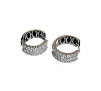 ZIAFRPN Orecchini a Cerchio Scintillante per Le Donne Rotondo/marchesa Cubic Statement Orecchini a Cerchio con Orecchio Femminile Gioielli di Moda