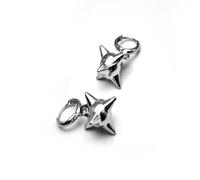 ZIAFRPN Orecchini d'Argento Spike Ball, Punk ciondola Orecchini, Spikey Charm orecchino, orecchino Stella del Mattino, Gioielli alternativi gotici Unici
