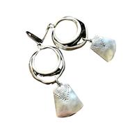 ZIAFRPN Orecchini Etnici Vecchi Modelli Rotondi Vintage Colore Argento Appeso Quadrato Intaglio Modello Orecchini Pendenti