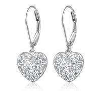 ZIAFRPN Orecchini Pendenti a Cuore graziosi per Le Donne Elegante Signora Colore Argento/Oro Gioielli d'Amore per Il Fidanzamento