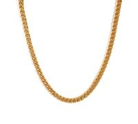 ZIAFRPN Oro Placcato Cubano Cha Acciaio Inox per Le Donne Classico Punk Hip-Hop Chunky Cha Gioielli alla Moda