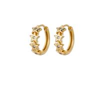 ZIAFRPN Pendientes de ARO de Estrella para Mujer Niñas Pendientes de Estrella geométricos para Mujer Joya Charm Accesorios hipoalergénicos Regalos de Moda