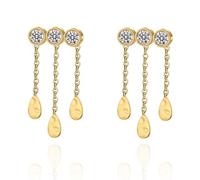 ZIAFRPN Piccolo Zircone Piercg Earrgs per Le Donne in Acciaio Inossidabile Placcato Oro Lusso Semplice Carino Gioielli