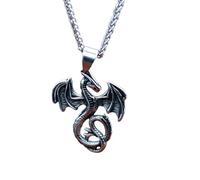 ZIAFRPN Punk Rock Flying Dragon Collana Pendente Pterosauro Choker Collana A Catena per Uomo Donna Gioco Film Gioielli