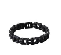 ZIAFRPN Punk Rock in Acciaio Inox Biker Mens Bracciale Link Chain Moto Bici Bicicletta Catena Bracciali Braccialetti Gioielli con Scatola di Legno