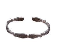 ZIAFRPN Punk Semplice Colore Argento Ritorto Polsino Braccialetti Infinito Loop Bracciale Moda Uomo Casual Partito Gioielli Regalo con Scatola