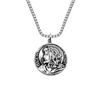 ZIAFRPN retrò Gesù Cristo Vergine Maria Ciondolo Collana Lunga Catena Collana per Uomo Donna Gioielli di Moda Regalo