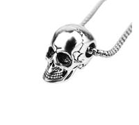 ZIAFRPN retrò Gotico Piccolo Cranio Testa di Fantasma Ciondolo Collana Adatto per Uomini e Donne Moda personalità Punk Gioielli Regali congratulazioni Regali