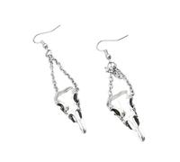ZIAFRPN retrò Orecchini Irregolari Cranio Bestia Pendente Strega Orecchini Stile Gotico Scuro Gioielli Fascino Stregoneria Partito Regalo per Donna