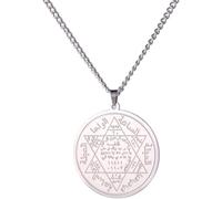 ZIAFRPN Salomone Sigillo Collana Re Profeta Esagramma Stella Pendente Collane Protezione Amuleto Gioielli