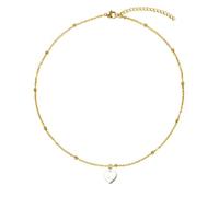 ZIAFRPN Semplice Barocco Perla Cuore Pendente Collane per Le Donne Ragazze Gioielli Regalo Insegnante Regali