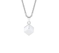 ZIAFRPN Semplici collane cubo 3D per Uomini Ragazzi, Impermeabile in Acciaio Inox Elegante Geometrico Quadrato Ciondolo Collare Gioielli