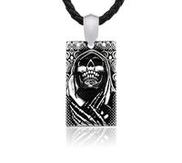 ZIAFRPN semplicità Death Skull Ciondolo per Uomo Retro Militare Creativo Personalizzato Appeso Tag Gioielli