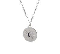 ZIAFRPN Serie TV คาธ L'eclissi Cosplay Ayan Khaotung Luna Stella Ciondolo Circolare Collana in Acciaio Amanti Gioielli Accessori