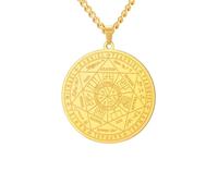 ZIAFRPN Sette Arcangeli Collana Sigillo Moneta Pendente Protezione Amuleto Gioielli Spirituali