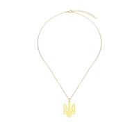 ZIAFRPN Solidarietà con ucraino Tryzub collane per Le Donne con Simboli ucraini Ciondolo in Acciaio Inossidabile clavicola Girocollo Gioielli Regalo