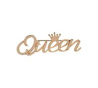 ZIAFRPN Spilla Regina Lettera alla Moda per Le Donne Ragazze Corona di Lusso Corpetto Pin Abbigliamento Decorazione Fissa Accessori Gioielli Popolari 2025
