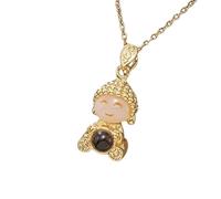ZIAFRPN Squisito Carino Bambino novizio allontanare Il Male Piccola Collana Moda Carino Carino Protezione Regalo di Pace