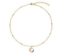 ZIAFRPN Stile Barocco Perle Pendente Collane per Le Donne Perle d'Acqua Dolce Satellite Catena Collane Gioielli Insegnante Regali