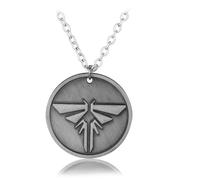 ZIAFRPN The Last of Us Collana The Last Survivors Collana Rotonda Grigia Firefly Pendente per Gli Accessori Moda Uomo