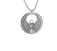 ZIAFRPN Vintage Antico Egitto Mitologia Ali Dea Iside Ciondolo Collana Amuleto Egitto Fascino Gioielli Regali