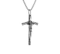 ZIAFRPN Vintage Cristiano Venerdì Santo Croce Pendente Collana per Uomini e Donne Religiosi Amuleti Gioielli Regali congratulazioni Regali