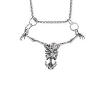 ZIAFRPN Vintage Gotico Venerdì Santo Teschio Ciondolo Collana per Gli Uomini Moto Punk Rock Gioielli Regalo
