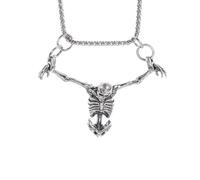 ZIAFRPN Vintage Gotico Venerdì Santo Teschio Pendente Collana per Gli Uomini Moto Punk Rock Gioielli Regalo congratulazioni Regali