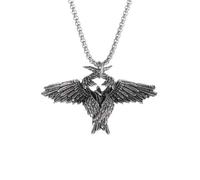 ZIAFRPN Vintage Punk Angelo Custode Ali Collana Pendente per Uomo Donna Moda Gioielli Fortunati Regalo