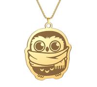 ZIAFRPN Vogue Cartoon Owl Anime Ciondolo Collana Chiglia Catene Girocollo in Acciaio Inox Charm Gioielli Punk Collana per Donne Uomini Bambini Regali