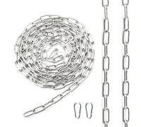 Ziamzra Catena Acciaio Inox 3,5M φ2,5mm Catena Delimitazione Catene Catenella Catena Antitaglio per Recinzione Catena Antifurto Catena Bidoni Dell'immondizia Sollevamento