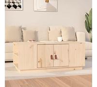 Ziaphsol 1. Legno di pino massiccio e dimensioni: questo tavolino in legno massello non trattato di pino, 100 x 50 x 41 cm (larghezza x profondità x altezza), offre una costruzione robusta e durevole